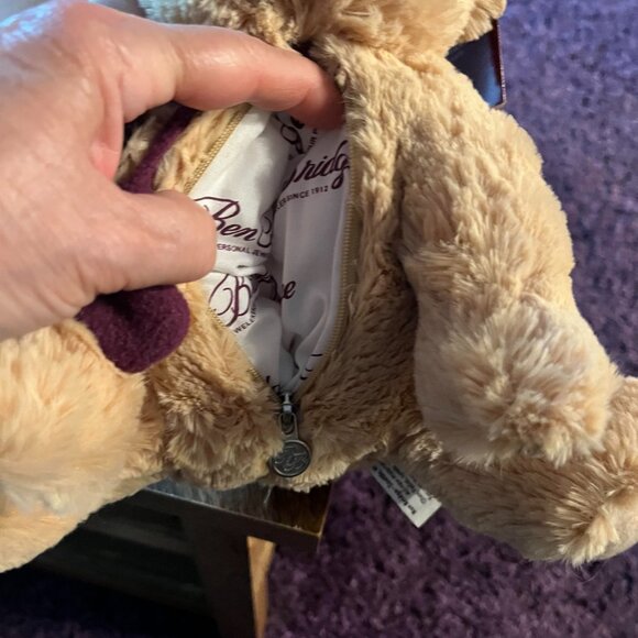 Ben Bridge 2014 Cream Colored Benny Bear With Pocket for Surprise Jewelry Gift! - Picture 3 of 10
